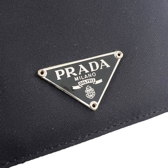 Prada Badge Logo Nylon Bifold Wallet - Picture 8 of 9